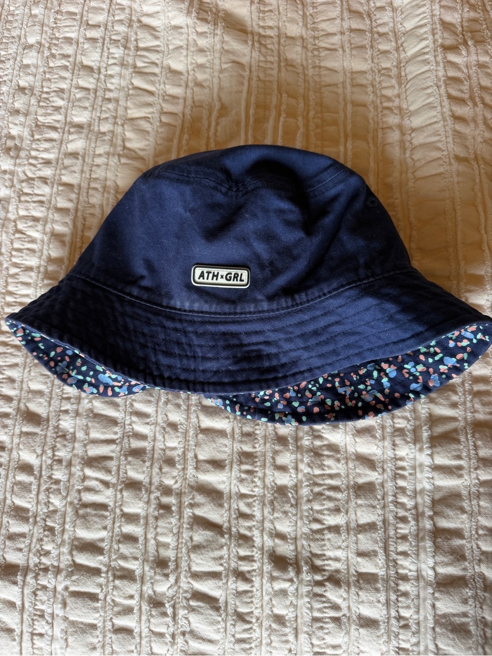 Athleta Girl Reversible Navy Bucket Hat